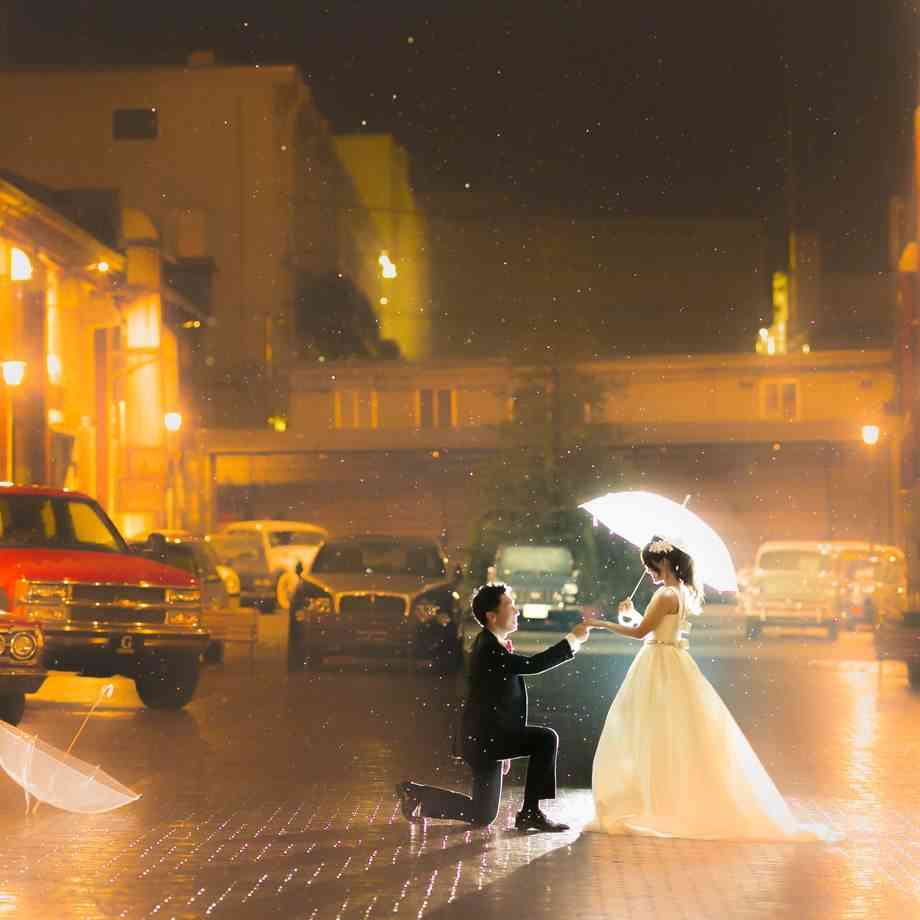 ロマンチックなナイトフォト